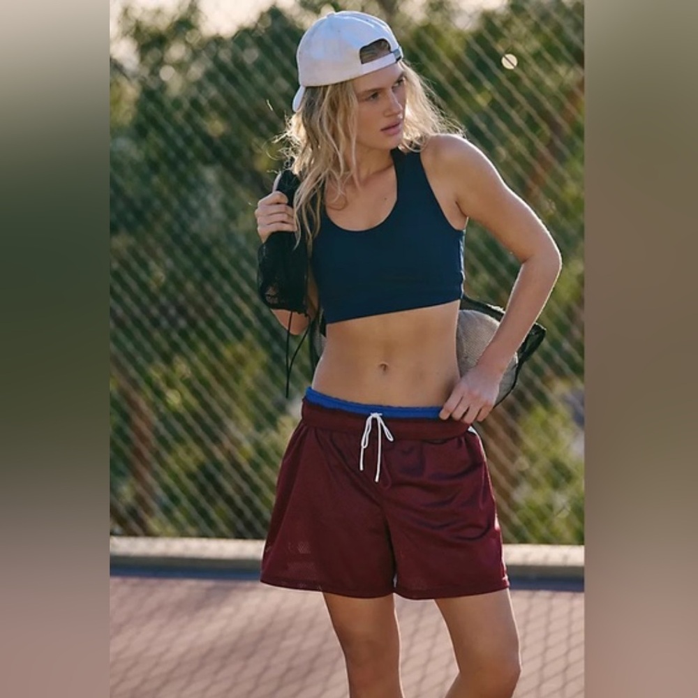Free People Movement When In Venice Mesh Shorts